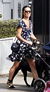 London, UNITED KINGDOM - *EXCLUSIVE* - WEB MUST CALL FOR PRICING - Catherine Middleton, Duchess of Cambridge Sister Pippa Middleton looks fashionable in a floral summery dress as she's pictured with baby son Arthur and her beloved dogs out and about in Chelsea. *UK Clients - Pictures Containing Children Please Pixelate Face Prior To Publication*, Image: 457840197, License: Rights-managed, Restrictions: RIGHTS: WORLDWIDE EXCEPT IN ITALY, Model Release: no, Credit line: BACKGRID / Backgrid UK / Profimedia