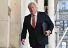 LONDON, ENGLAND - JULY 21: Prime Minister Boris Johnson arrives at the Foreign and Commonwealth Office (FCO) in London, ahead of a Cabinet meeting to be held at the FCO, for the first time since the lockdown on July 21, 2020 in London, England. The meeting in the FCO will take place in a ventilated room in the Foreign Office large enough to allow ministers to sit at least one metre apart. (Photo by Stefan Rousseau - WPA Pool/Getty Images)