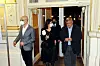 Intendant Marin Blažević dočekao je Sanju Musić Milanović i Vojka Obersnela uoči iščekivane premijere.