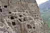 Hoehlenstadt (cave monastery) Vardzia (Wardzia) in the southwest of Georgia - here were once 2000 cave apartments, which were connected by stairs, galleries and terraces, recorded on 20.05.2019 | usage worldwide