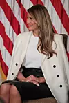 Melania Trump zasjala je u crno-bijeloj kombinaciji