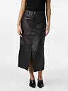 YASMINA LONG SKIRT - Kožnata suknja - black - 188,33 eura