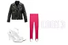 Kožna jakna Acne Studios; Matchesfashion (1400 eura)/ sandale Gia Borghini; Mytheresa (430 funti)/ tajice Zara (129,90 kn)