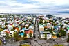 Pogled na Reykjavik s vrha crkvenog tornja