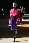 PARIS, FRANCE - FEBRUARY 25: (EDITORIAL USE ONLY) A model walks the runway during the Saint Laurent show as part of the Paris Fashion Week Womenswear Fall/Winter 2020/2021 on February 25, 2020 in Paris, France. (Photo by Pascal Le Segretain/Getty Images)