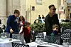 EXCLUSIVE: EXC. Elton John's husband David Furnish is spotted taking their kids Elijah Joseph Daniel Furnish-John, Zachary Jackson Levon Furnish-John for a stroll in Spanish Steps during a roman holiday, when they dangerously lean out the top terrace of Spanish Steps they are scolded by a traffic warden policewoman and one of the kid starts crying so the policewoman approach them to apologize and let the crying child try her hat on, after a while they stop to pose and joke with the ancient roman impersonators and one of them put a crown on one of the kids head. The end up the walk by joining Elton John for lunch at the Bolognese restaurant. 24 Mar 2018,Image: 366832500, License: Rights-managed, Restrictions: World Rights, Model Release: no, Credit line: MEGA / The Mega Agency / Profimedia