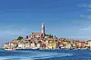 Jedan od najfotogeničnijih mediteranskih gradova, Rovinj, smješten je na zapadnoj obali Istre.