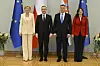 Zoran Milanović i Sanja Musić Milanović s poljskim predsjednikom Andrzejom Dudom i njegovom suprugom Agatom Kornhauser-Duda