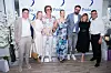 Tonči i Vjekoslava Huljić, Hana Huljić Grašo i Petar Grašo s vlasnicima Poliklinike Priska Med