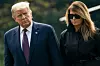 WASHINGTON, DC - SEPTEMBER 11: U.S. President Donald Trump and first lady Melania Trump walk to the White House residence as they exit Marine One on the South Lawn of the White House on September 11, 2020 in Washington, DC. President Trump and the First Lady traveled earlier to the Flight 93 National Memorial in Shanksville, Pennsylvania to mark the 19th anniversary of the September 11th attacks. (Photo by Drew Angerer/Getty Images)