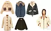 Jakna od umjetnog janjećeg krzna Zara (299,90 kn)/ traper jakna s ovratnikom Ganni; Garderoba Concept Store/ jakna od umjetne kože s pojasom H&M (69,99 eura)/ shearling kaput na kopčanje Chloe; Matches Fashion (3990 eura)/ jakna od recikliranog materijala Arket (89 eura)/ jakna od umjetnog krzna Stradivarius (299,90 kn)