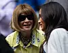 Anna Wintour talks to Meghan Markle, Duchess of Sussex, in Serena Williams? player?s box as they watch Serena Williams play in the Women?s Final in the Arthur Ashe Stadium US Open Tennis Championships, Day 13, USTA National Tennis Center, Flushing Meadows, New York, USA - 07 Sep 2019, Image: 469631703, License: Rights-managed, Restrictions: , Model Release: no, Credit line: Profimedia, Shutterstock Editorial