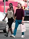 02/17/2020 EXCLUSIVE: Joshua Jackson and Jodie Turner-Smith look like the perfect couple in Los Angeles. The 41 year old actor and his girlfriend held hands and smiled broadly while spotted out shopping. Jackson wore a burgundy sweater, teal trousers, and Gucci trainers. Turner-Smith covered her baby bump in a leopard print blouse paired with a black skirt and Gucci boots., Image: 499153771, License: Rights-managed, Restrictions: Exclusive NO usage without agreed price and terms. Please contact sales@theimagedirect.com, Model Release: no, Credit line: TheImageDirect.com / The Image Direct / Profimedia