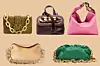 Torbica na preklop Pinko (290 eura)/ torbica s pletenim lancem JW Anderson; Matches Fashion (945 eura)/ vrećasta torba JW Anderson; Matches Fashion (850 eura)/ torbica na preklop Chloe; Net-a-Porter (8625 kn)/ Pouch torbica Bottega Veneta (2900 eura)