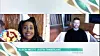 Alison Hammond i Justin Timberlake na Zoom rođendanskom tulumu.