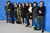 Ekipa filma ”U zemlji krvi i meda” na Berlinaleu 2012: Boris Ler, Branko Đurić, Alma Terzić, Vanesa Glođo, Angelina Jolie, Goran Kostić, Zana Marjanović, Rade Šerbedžija i Nikola Đuričko