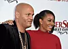 HOLLYWOOD, CALIFORNIA - APRIL 06: Stephen Belafonte and actress/musician Melanie Brown attend the Premiere Of New Line Cinema's