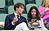 George Russell i Carmen Montero Mundt u Kraljevskoj loži u All England kluba u Wimbledono u srpnju