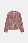 Bluza s volanima i kariranim vichy uzorkom 29,95 eura