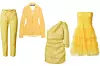 Hlače Gift Oakwood (1289,00 kn - akcijska cijena)/ Sako Melo Jacquemus (4713,00 kn)/ Haljina na jedno rame H&M (310 kn)/ Haljina Willow Amylyn (895,00 kn)