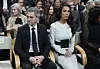 Robert Golob i Tina Gaber svečanost su pratili iz prvog reda