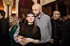 GLORIA Osijek,220219 Premijera tragedije Othello Williama Shekespeaera u reziji Damira Zlatar Freya odrzana u HNK Osijek. Na fotografiji: Aleksandar Bogdanovic i supruga Sena Krupic. Foto: Emica Elvedji / CROPIX