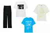 Hlače od pamuka The Frankie Shop (158 eura)/ t-shirt s motivom Lynne Koester, Zara (199,90 kn)/t-shirt s natpisom The Frankie Shop (68 eura)/ t-shirt Bambi, H&M (15 eura)