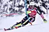 Zrinka Ljutić u slalomskoj akciji u Kranjskoj Gori početkom godine