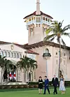 Raskošna vanjština Mar-a-Lago viđena je i kada su Trumpovi ugostili japanskog premijera.