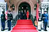 Svečani doček kineskog predsjednika Xi Jinpinga i njegove supruge Peng Liyuan u odmorištu Mar-a-Lago.