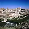 Toledo je izgrađen na brdu ponad rijeke Tajo