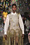 Model walking on the runway during the Area Fashion Show during New York Fashion Week Womenswear Spring / Summer 2020 held in New York, NY on September 7, 2019.,Image: 469918382, License: Rights-managed, Restrictions: *** World Rights ***, Model Release: no, Credit line: Jonas Gustavsson / ddp USA / Profimedia
