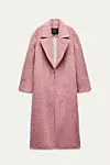 Zara oversized pink vuneni kaput (149 eura)