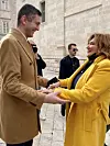 Tereza s gradonačelnikom Dubrovnika Matom Frankovićem.