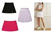Crna plisirana suknja Bershka (149,90)/ Olivia&Kate plisirana suknja lila boje (29,90 eura) Plisirana suknja boje fuksije Lacoste (44,99 dolara) Bijela plisirana mini suknja Tory Sport; Net-a-Porter (140 eura)