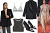Sako od viskoze 1999 kn/ 265,31 € MASSIMO DUTTI; Grudnjak sa štrasom 199,90 kn/ 26,53 € ZARA; Mrežasti top 199,90 kn/ 26,53 € MANGO; Plišane salonke 451,99 kn/ 59,99 € MANGO; BRONX AND BANCO