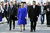 Kolinda Grabar-Kitarović u midi haljinu i kaput u kraljevsko plavoj boji Mode Stolni