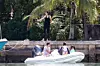 Miami, FL - *EXCLUSIVE* - Victoria's Secret model Adriana Lima looks to be quarantining with ex-husband Marko Jaric and their daughters Valentina and Sienna in Miami. Marko the former NBA shooting guard took out one his little boats to take the girls out for a little ride while Adriana stayed on shore. *UK Clients - Pictures Containing Children Please Pixelate Face Prior To Publication*, Image: 512286650, License: Rights-managed, Restrictions: , Model Release: no, Credit line: VAEM / BACKGRID / Backgrid USA / Profimedia