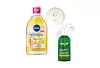 Skin Glow micelarna voda obogaćena serumom s vitaminima C i E za ujednačeniji i blistaviji ten, 8,40 € NIVEA/ Uljni čistač za šminku sadrži esenciju koštica marelice i vodicu hamamelisam, 15 € WELEDA