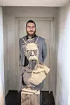 Friedrich Nietzsche s rogovima, rad koji Nikola Vudrag ne želi prodati jer ga čuva za sebe.