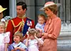 Dječaci nisu propuštali ni službene protokole u zemlji, s Carlesom i Dianom na Trooping of the Colour 1985.
