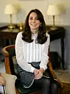 LONDON, ENGLAND - FEBRUARY 17: Catherine, Duchess of Cambridge talks to children from the 'Real Truth' video blog that features on the Huffington Post website at Kensington Palace on February 17, 2016 in London, England. The Duchess of Cambridge is supporting the launch of the Huffington Post UK's initiative 'Young Minds Matter' by guest editing the Huffington Post UK today from Kensington Palace. (Photo by Chris Jackson - WPA Pool/Getty Images)
