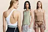 Tank top otvorenih leđa The Frankie Shop (114 eura)/ tank top sa zakovicama Dion Lee (350 dolara)/ tank top s više naramenica Dion Lee (290 dolara)