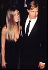 Jennifer Aniston and Brad Pitt, attend the Vanity Fair Party, after the Academy Awards, 3/26/2000.,Image: 98313040, License: Rights-managed, Restrictions: For usage credit please use; Robert Bertoia/Everett Collection, Model Release: no, Credit line: Robert Bertoia Collection / Everett / Profimedia