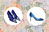 Satenske cipele na petu Mango (59,99 eura)/ cipele s ukrasom Manolo Blahnik (900 eura)