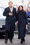 NOTTINGHAM, ENGLAND - DECEMBER 01: Prince Harry and his fiancee, US actress Meghan Markle, visit Nottingham for their first official public engagement together on December 1, 2017 in Nottingham, England. Prince Harry and Meghan Markle announced their engagement on Monday 27th November 2017 and will marry at St George's Chapel, Windsor in May 2018. (Photo by Jeremy Selwyn - WPA Pool/Getty Images)