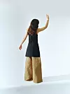 Tunika od svile JIL SANDER, Heraldi for women; hlače od vunenog brokata MAXMARA
