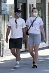 Studio City, CA - *EXCLUSIVE* - Joe Jonas and pregnant Sophie Turner stop at Salt & Straw for some ice cream on father's day. *UK Clients - Pictures Containing Children Please Pixelate Face Prior To Publication*,Image: 534387983, License: Rights-managed, Restrictions: , Model Release: no, Credit line: Bruce/Javiles / BACKGRID / Backgrid USA / Profimedia