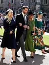 Eliza Spencer, Louis Spencer, Victoria Aitken i Kitty Spencer na vjenčanju Meghan Marklei princa Harryja