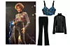 Whitney Houston u devedestima na nastupu/bustier od žakarda Zara (149,90 kn)/ tajice od baršuna Zara (139,90 kn)/ čipkana bluza Zara (199,90 kn)